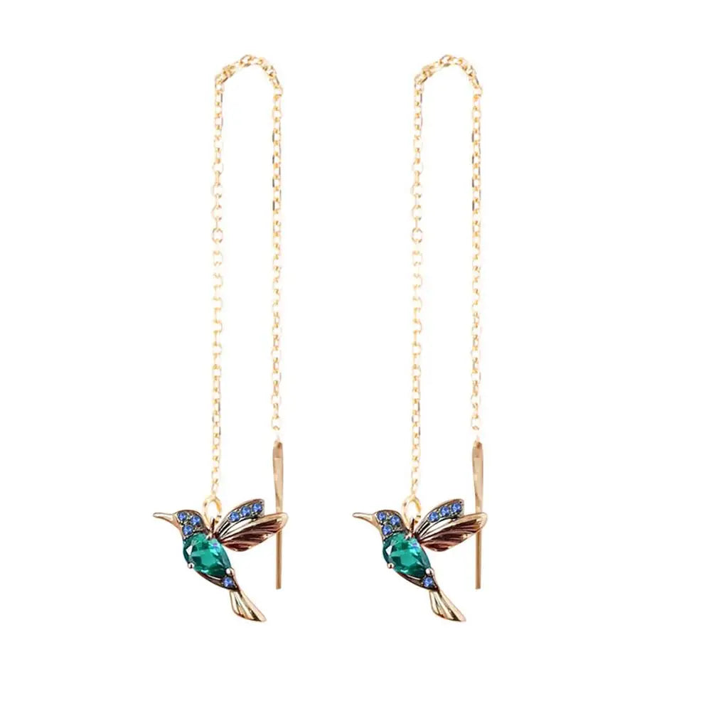 New Luxury Women Zircon Crystal Pearls Long Tassel