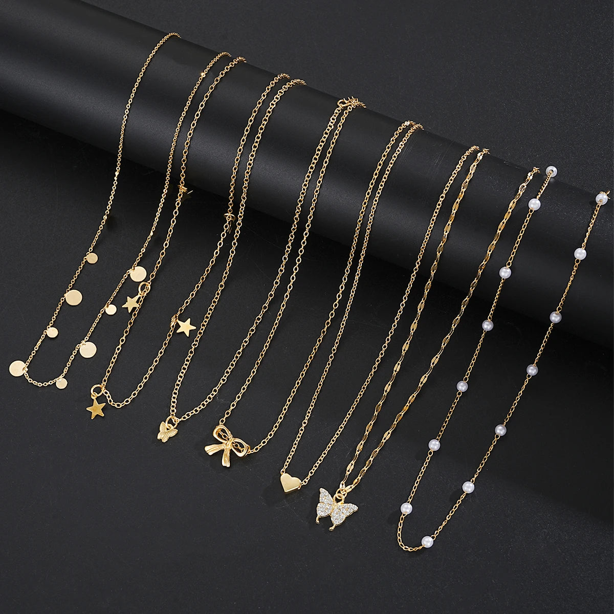 17pcs Fashion Minimalist Jewelry Set For Women