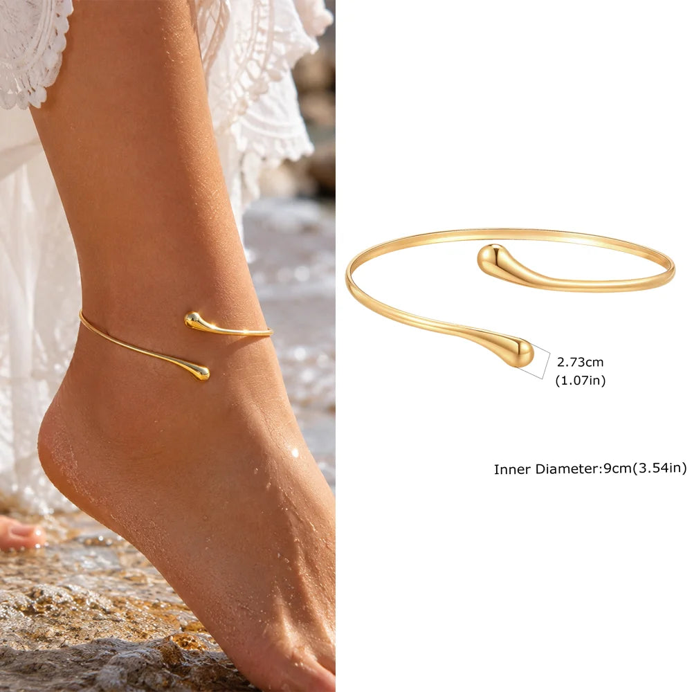 Exquisite Gold Plated Anklets for Women