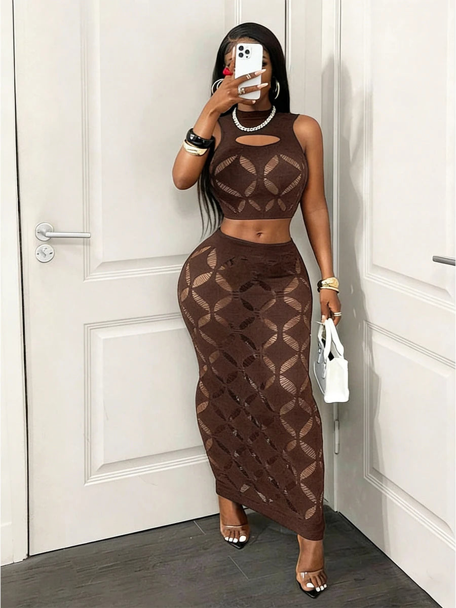 FHSEER Plus Size 2PCS Women's Sexy