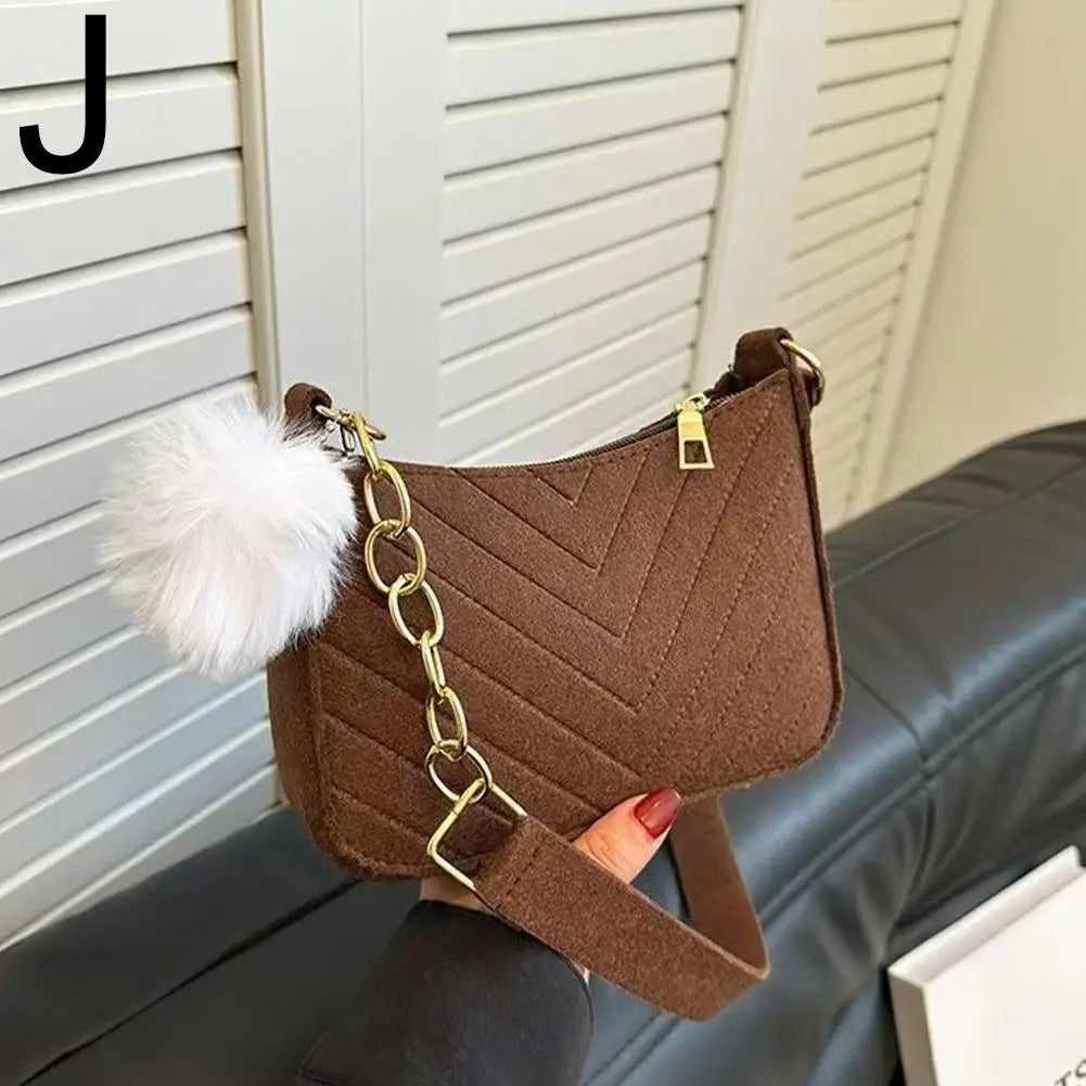 Mini Women Shoulder Bags Fashion Felt Women's
