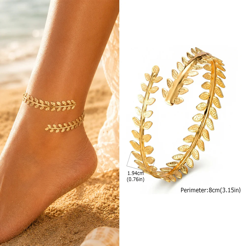 Exquisite Gold Plated Anklets for Women