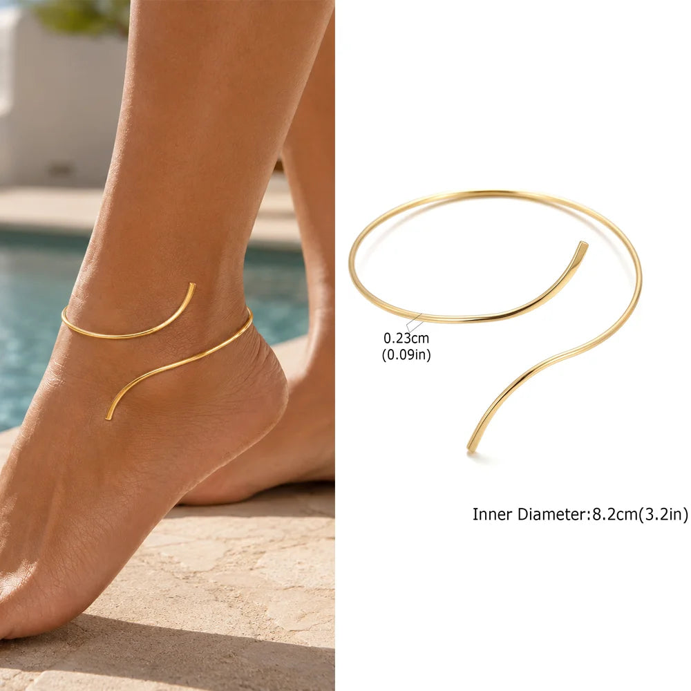 Exquisite Gold Plated Anklets for Women