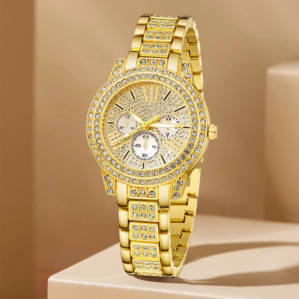 Women's Quartz Watch Gold Luxury Women Watches ﻿