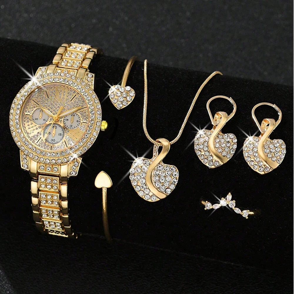 Women's Quartz Watch Gold Luxury Women Watches ﻿