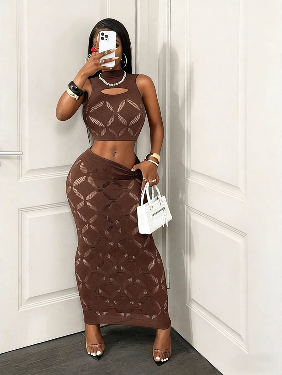 FHSEER Plus Size 2PCS Women's Sexy