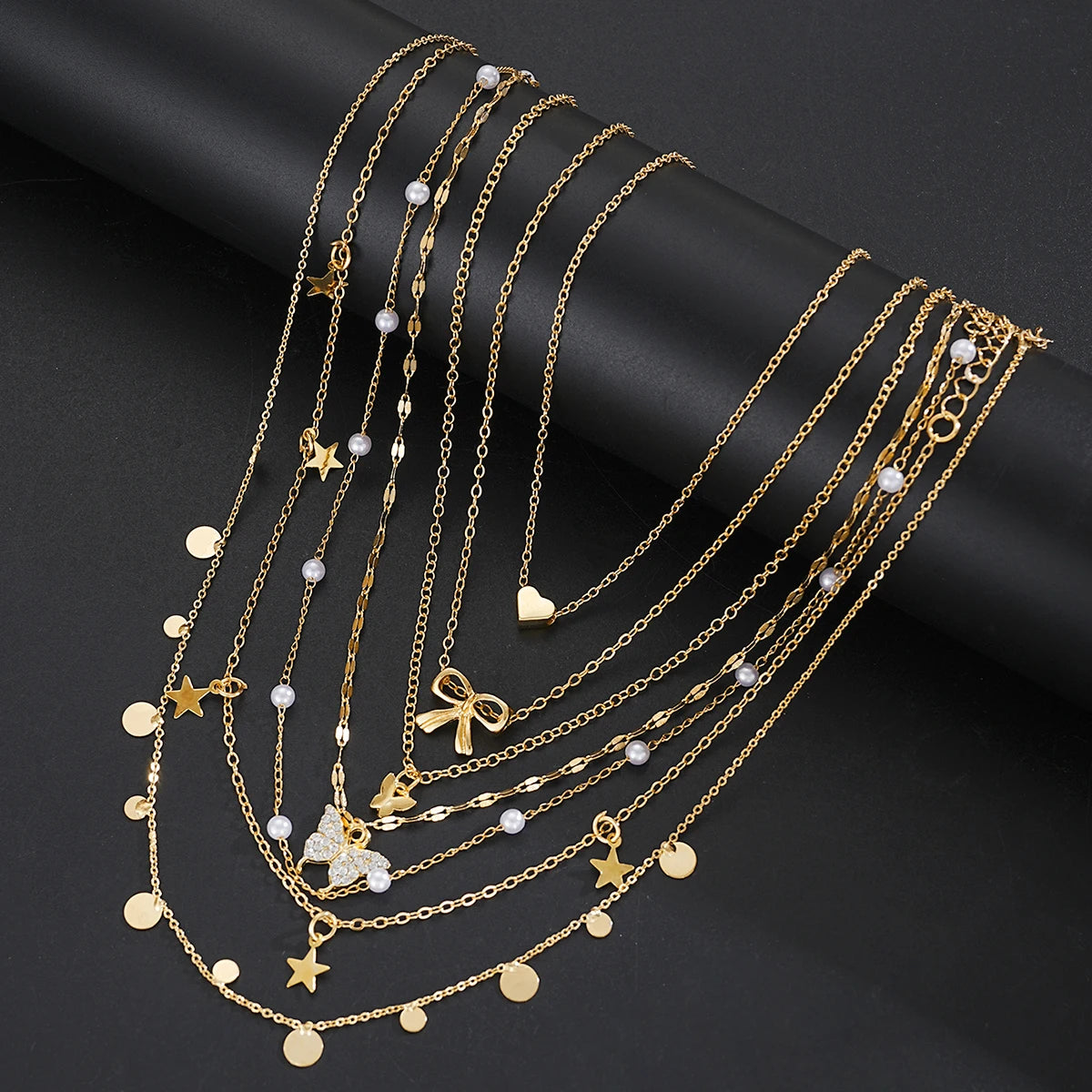 17pcs Fashion Minimalist Jewelry Set For Women