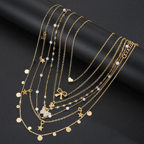 17pcs Fashion Minimalist Jewelry Set For Women