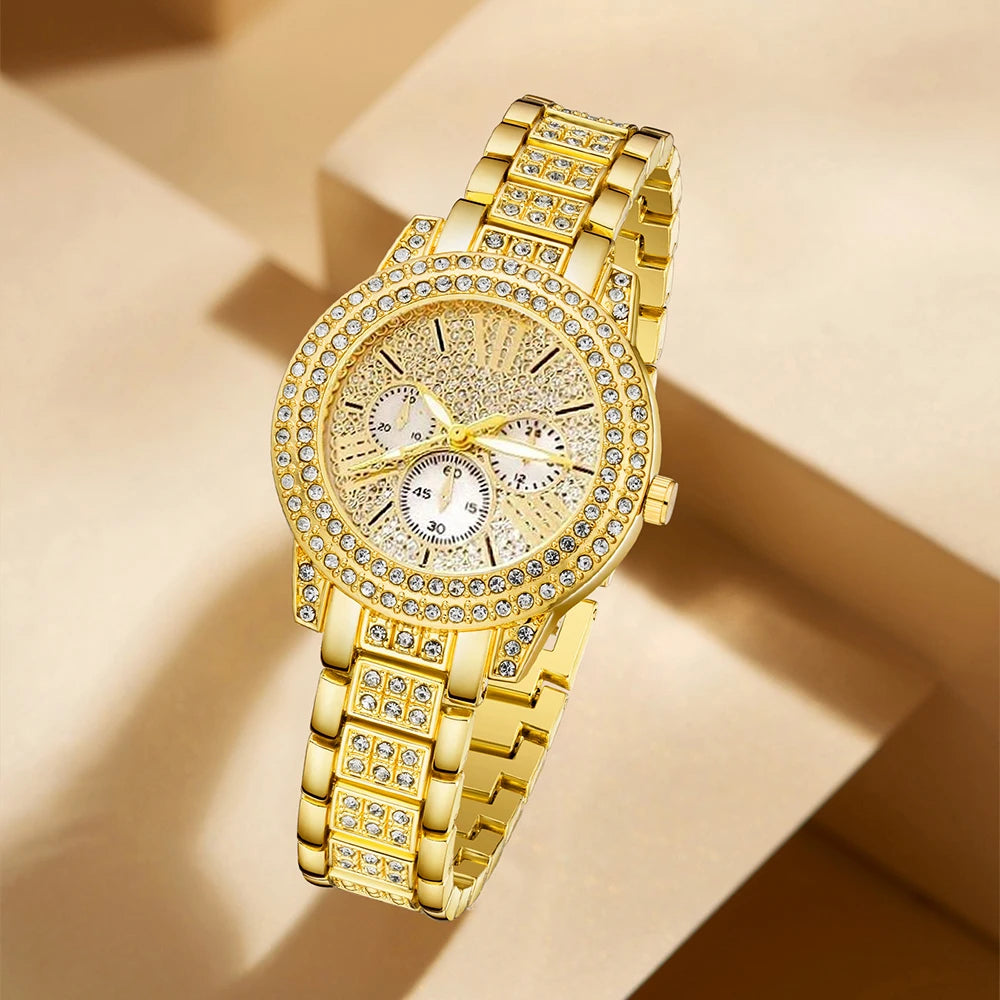 Women's Quartz Watch Gold Luxury Women Watches ﻿
