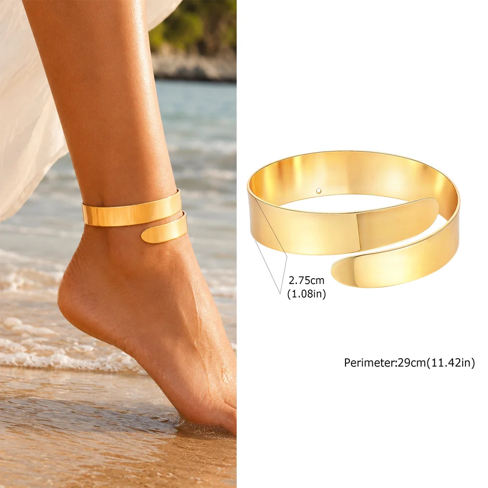 Exquisite Gold Plated Anklets for Women