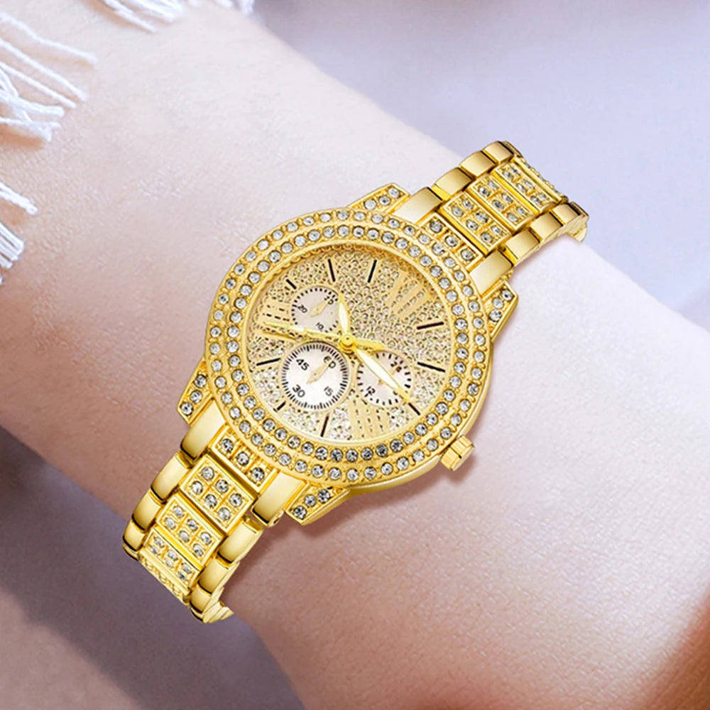 Women's Quartz Watch Gold Luxury Women Watches ﻿