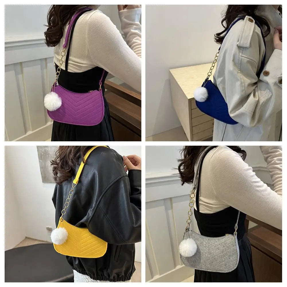 Mini Women Shoulder Bags Fashion Felt Women's