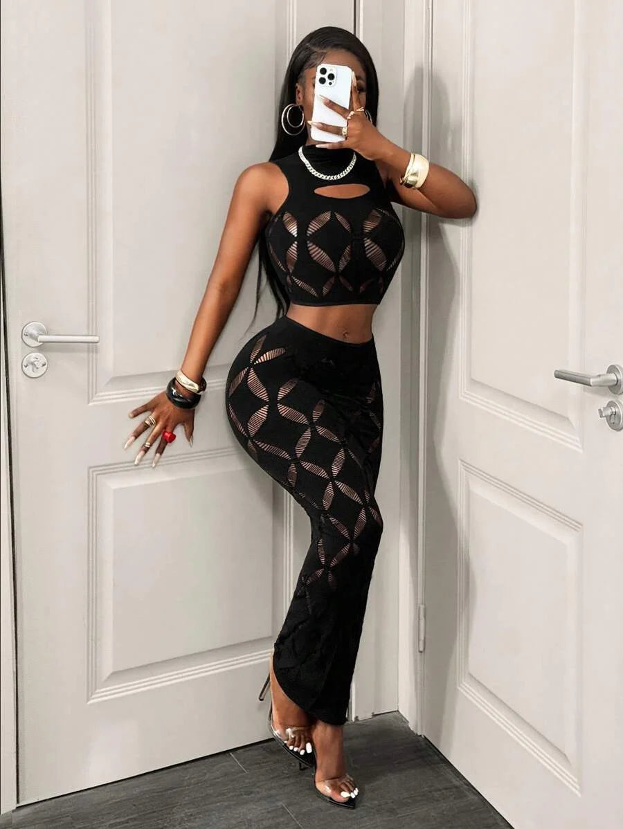 FHSEER Plus Size 2PCS Women's Sexy